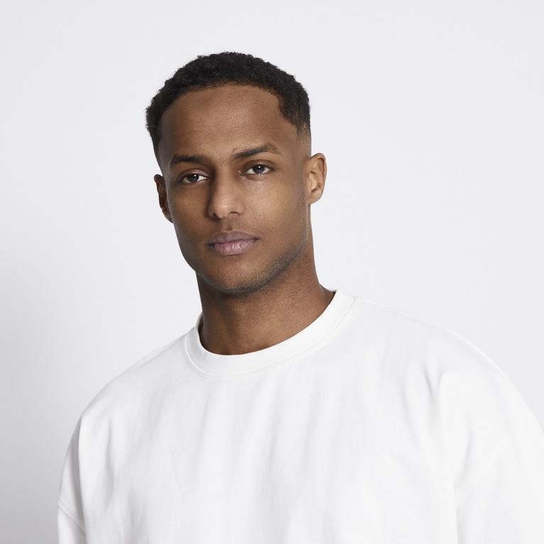 Heavy boxy tee "Mikael" Off white